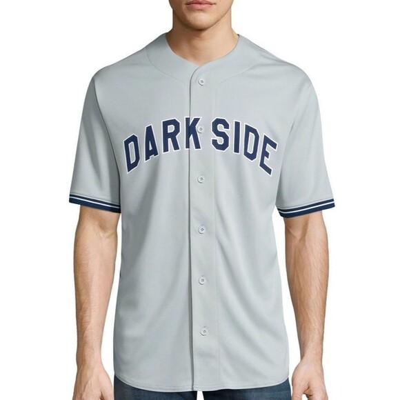 MAD Engine Other - Star Wars Dark Side #77 Baseball Jersey Gray Button Up Size SM Darth Vader
